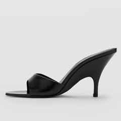 Slope Shape Thin Heels Slippers