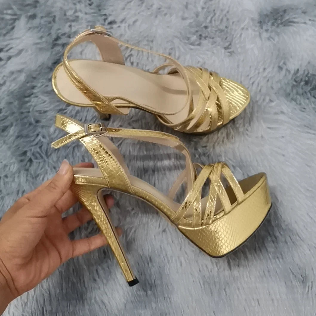 Women Sandals 14CM Sexy Platform High Heels