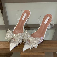 Sequined Crystal Bowknot Women Pumps