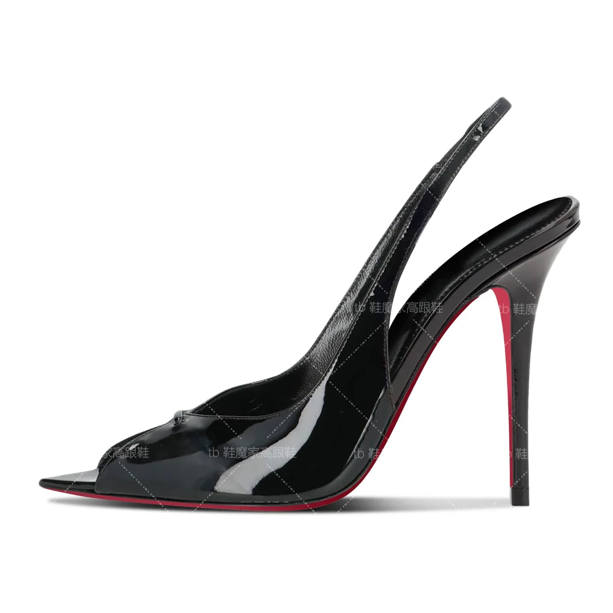 Customized European Station 12cm Rear Hollow Pointed Sandals