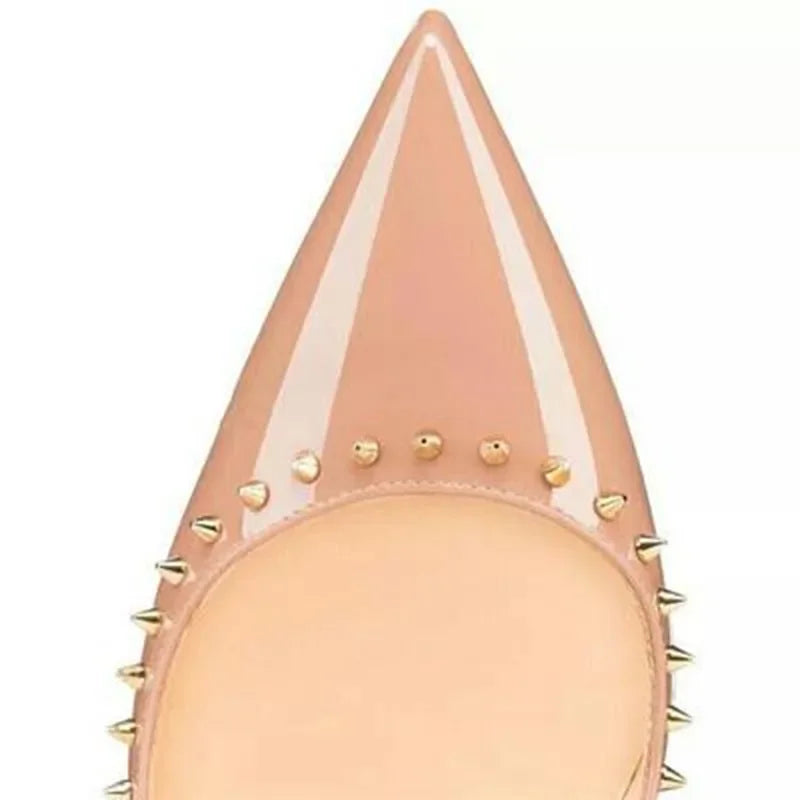 Red Patent Leather Pointed Shallow Mouth Temperament Single Shoes