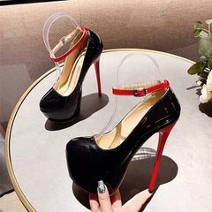 Black Red High Heels