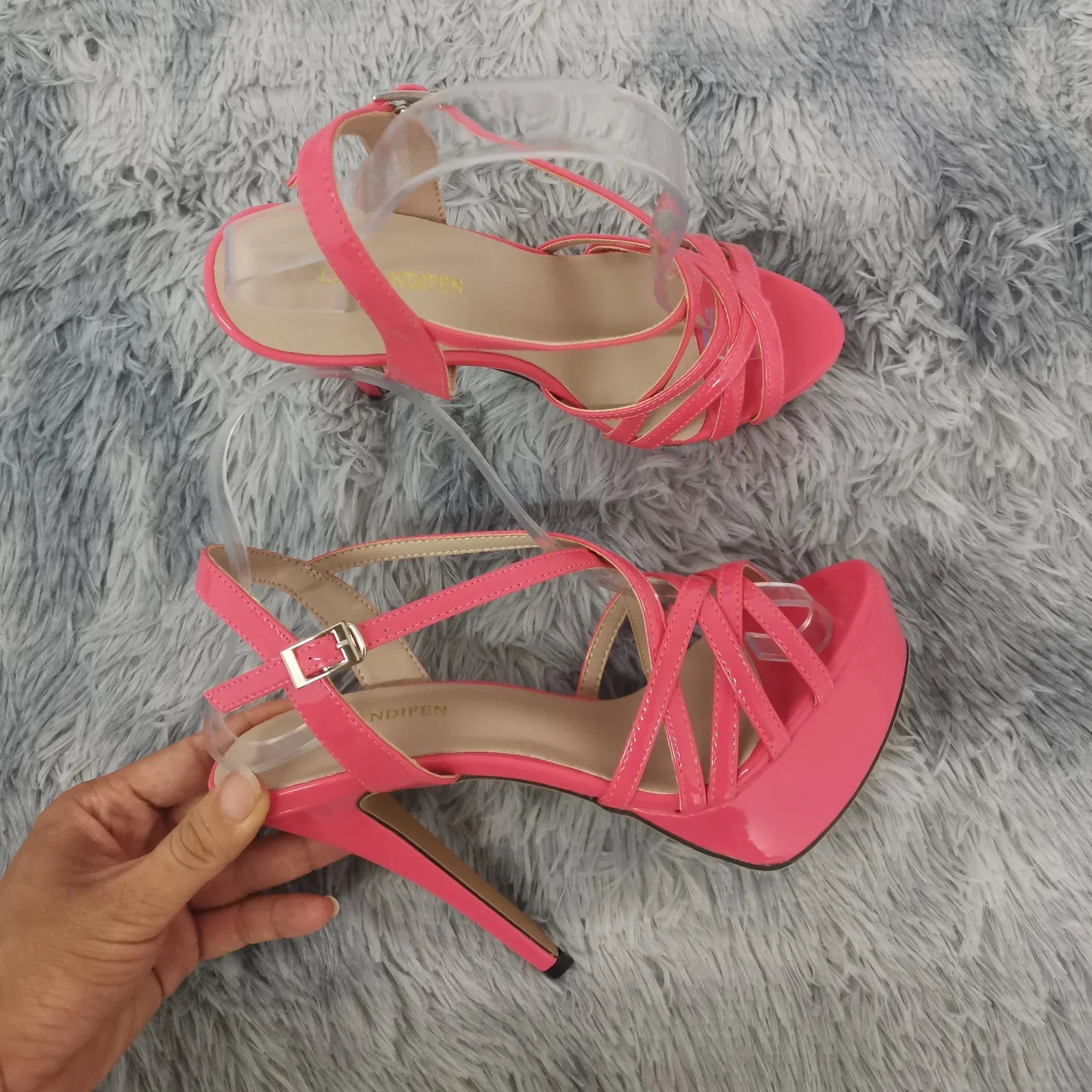 14CM Open Toe Platform High Heels