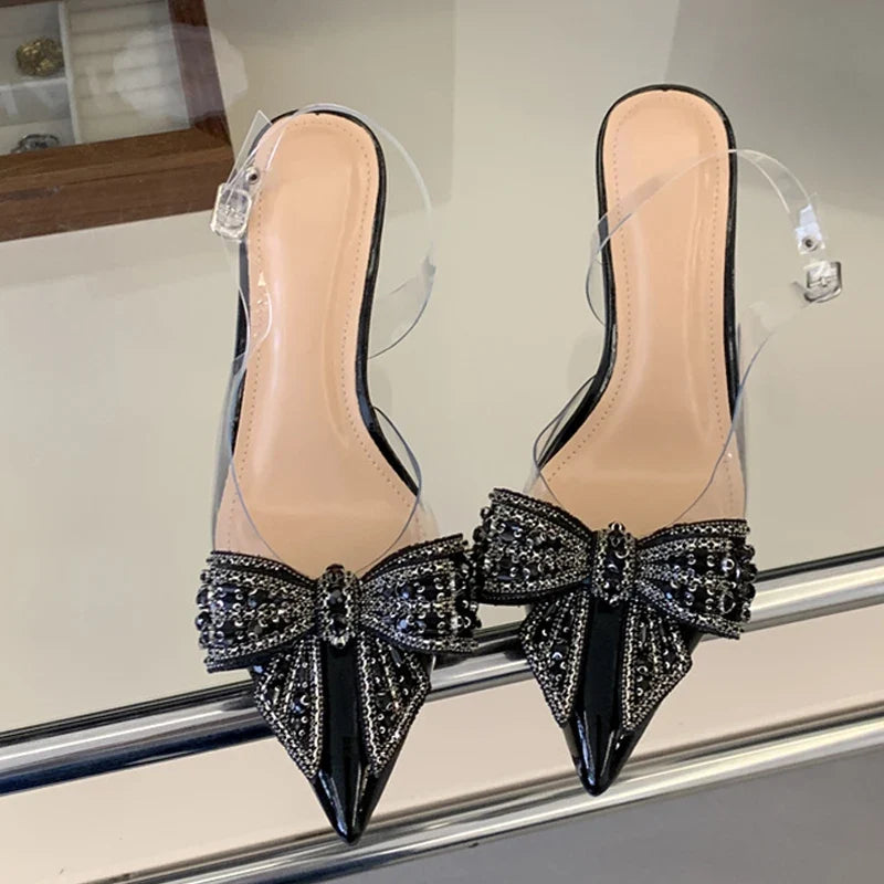 Elegant Woman Bride Wedding Prom Shoes Sexy Back Buckle Strap Sandals