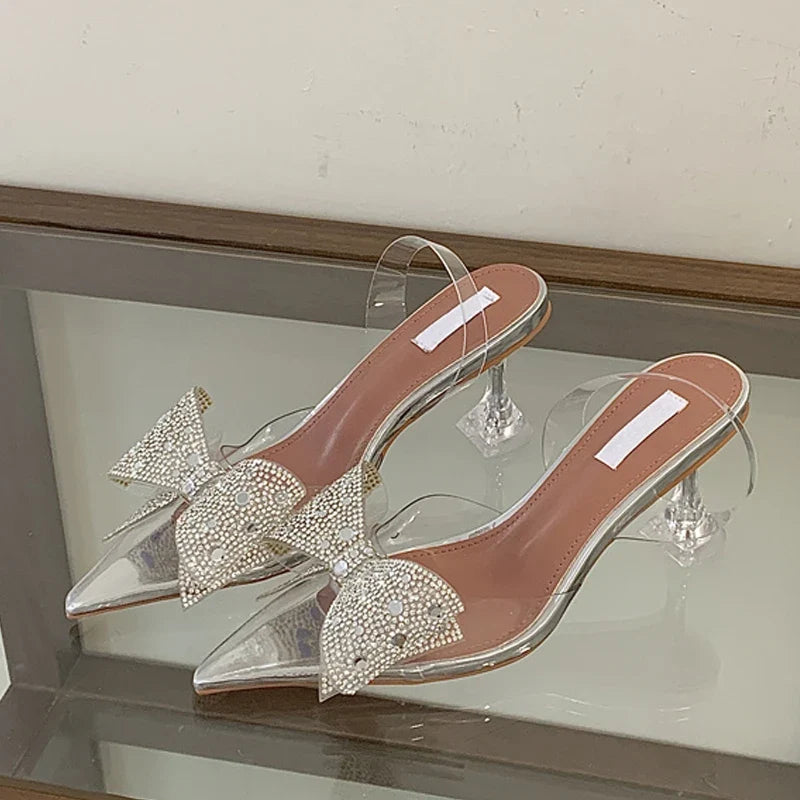 Sequined Crystal Bowknot Women Pumps