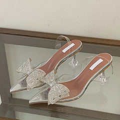 Sequined Crystal Bowknot Women Pumps