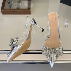 Elegant Woman Bride Wedding Prom Shoes Sexy Back Buckle Strap Sandals
