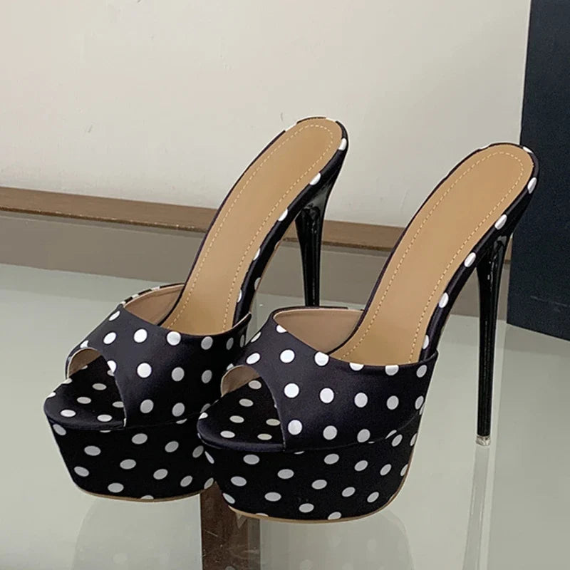 16CM Super High Heels Slippers