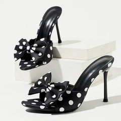 Street Sexy Open Toe Thin Heeled Slippers