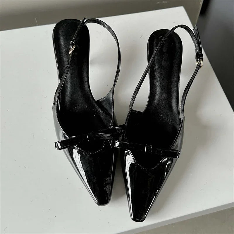 Slingbacks Pointed Toe Woman Pumps Sandals
