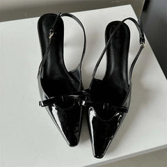 Slingbacks Pointed Toe Woman Pumps Sandals