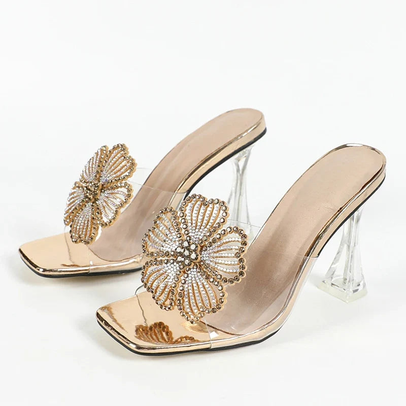 Strange Style Clear High Heels Transparent Slippers
