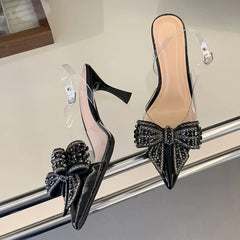 Elegant Woman Bride Wedding Prom Shoes Sexy Back Buckle Strap Sandals