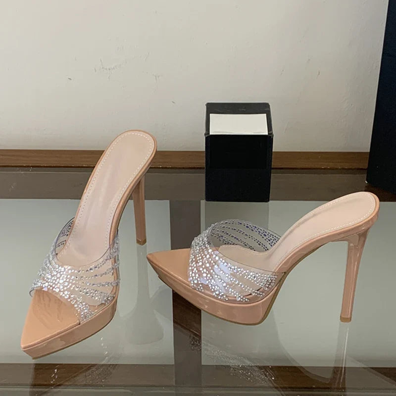 Crystal Rhinestone Women Wedding Banquet Shoes