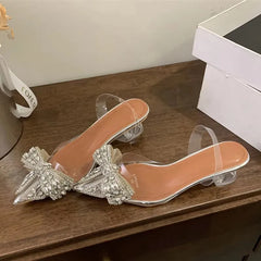 Spring Sexy Slingback Shoes Women Mules Sandals