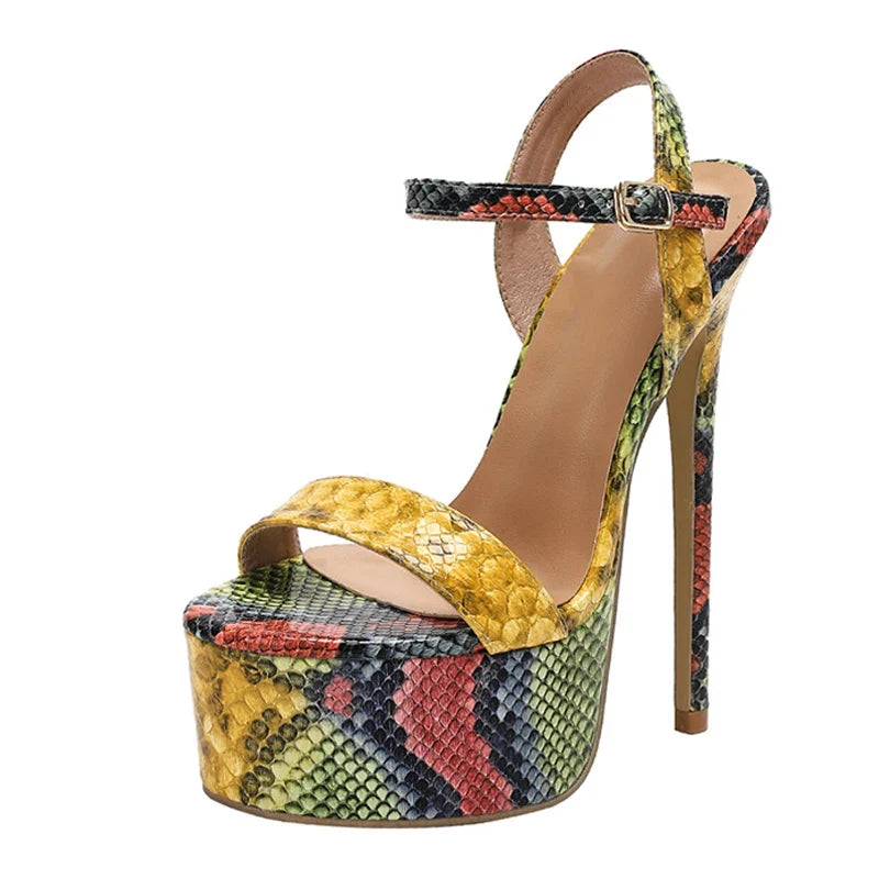 Women Sexy 16cm Fetish Sandals