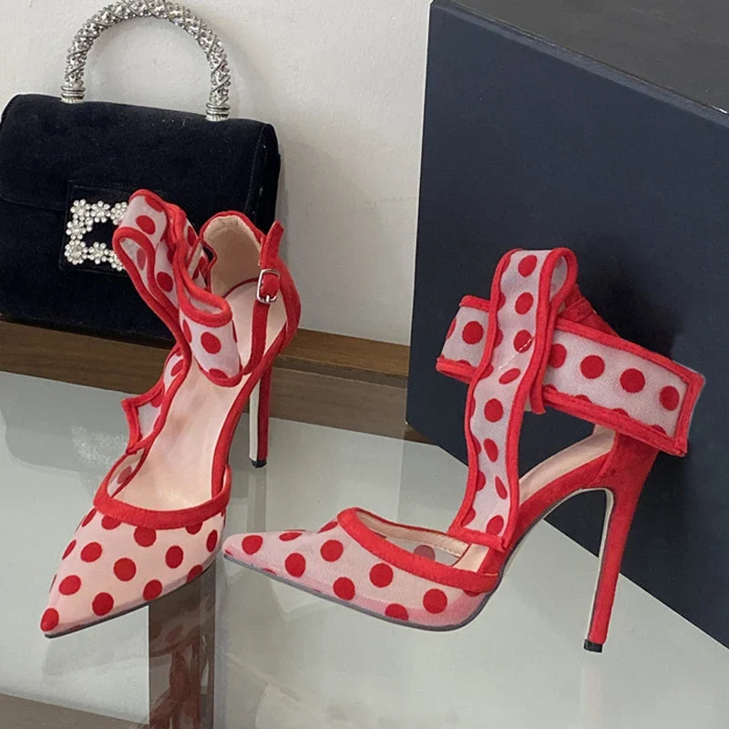 Elegant Pointed Toe Red High Heels