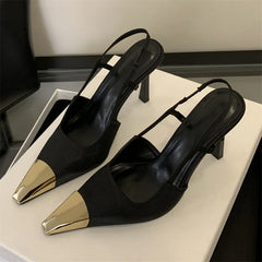 Pointed Toe Slingbacks Women Pumps