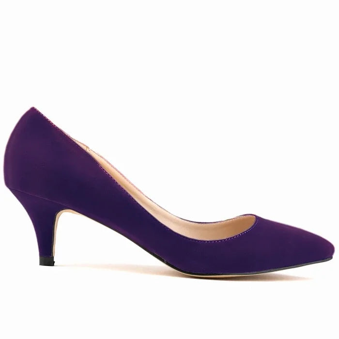 Solid Color Breathable Non Slip Sole Latex Insole Work Wedding Shoe