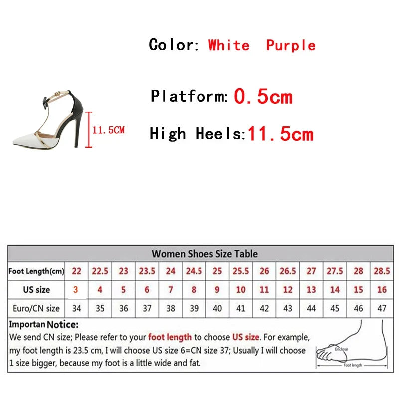 Design Bowknot Ankle Strap Women Pumps