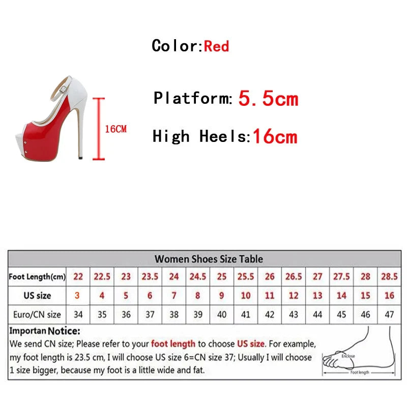 Sexy Peep Toe Party Club Strip Pole Dance Ultra High Heels