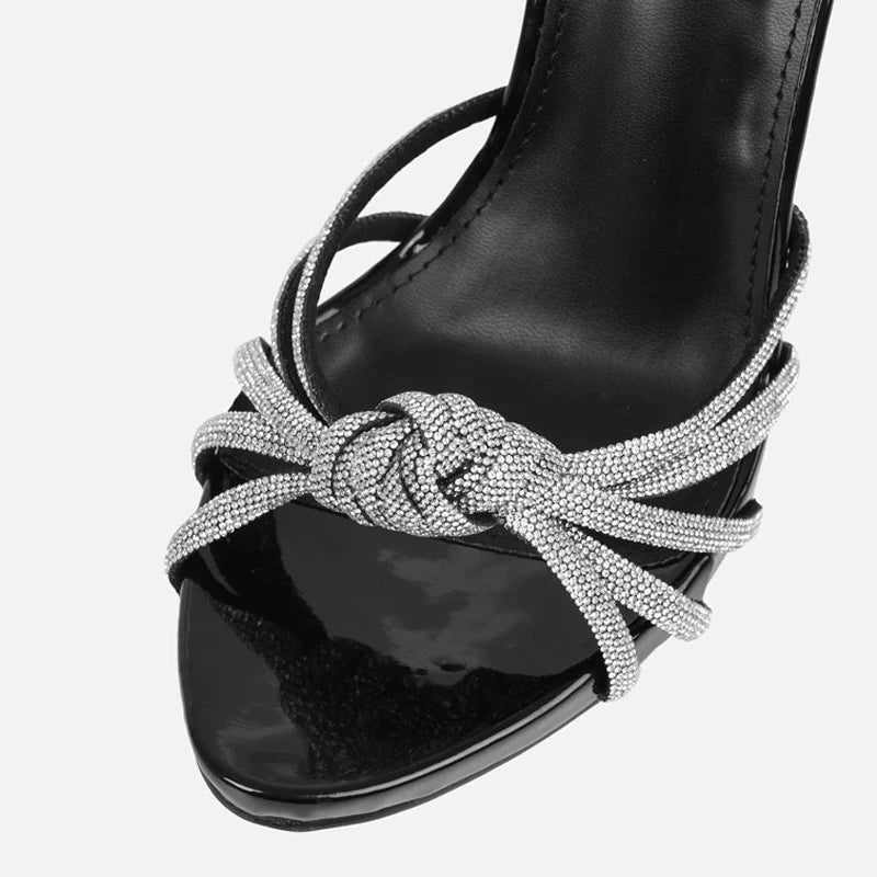 Arrival Silver Crystal Narrow Band Women's Sandals