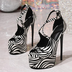 16CM Super High Heels Stiletto Sandals