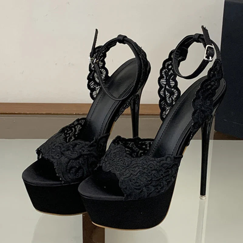 Summer 16CM Extreme High Heels Platform Sandals