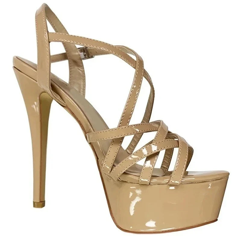 14CM Platform High Heels Sandals