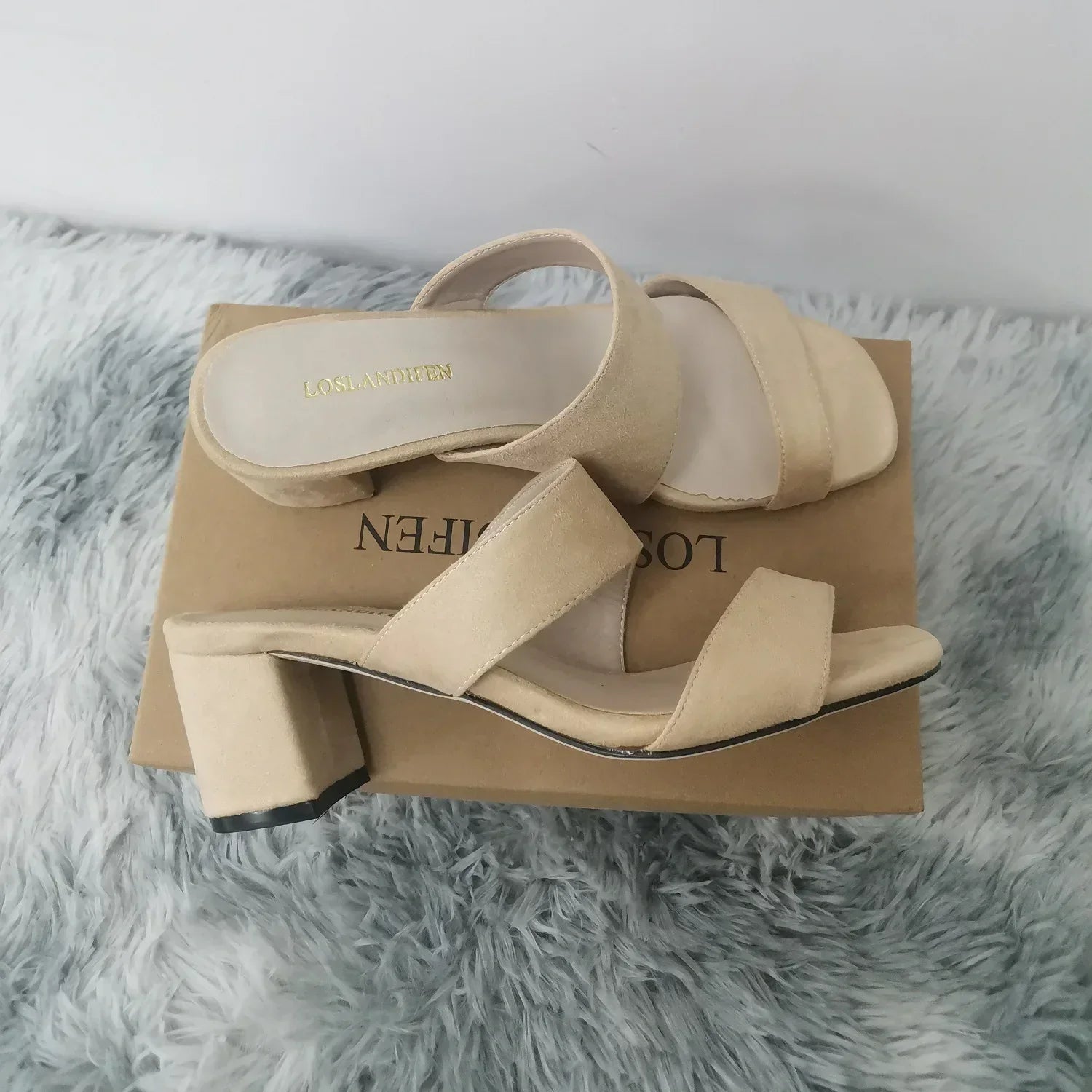 Summer Women's Sexy Open Toe Thick Heel Sandals