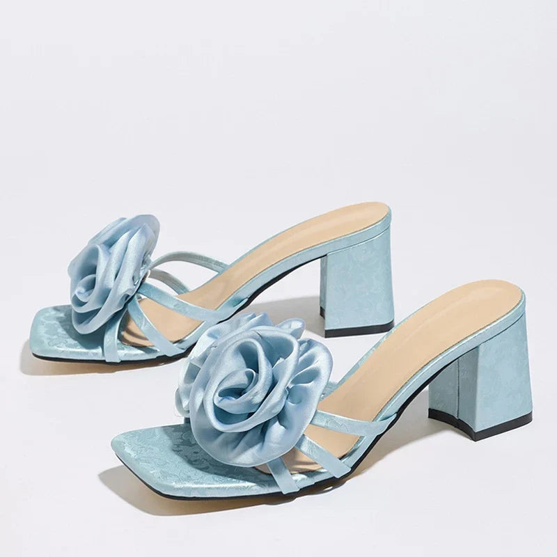 Street Sexy 6.5CM Thick Heels Slipper