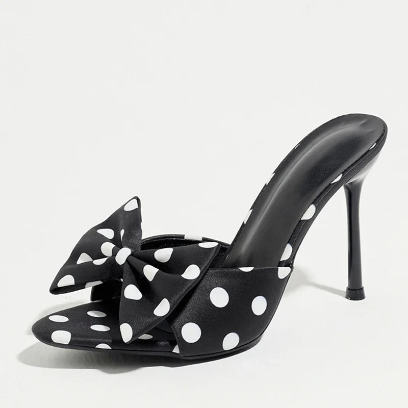 Street Sexy Open Toe Thin Heeled Slippers