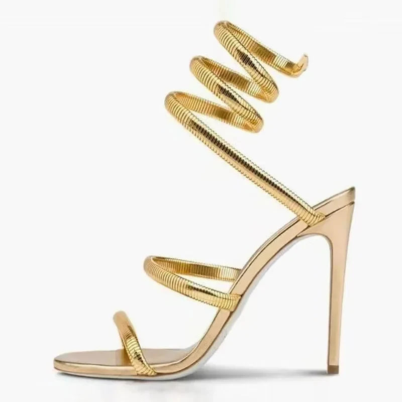 Summer Sexy Snake Twine Around Strap Women Sandals