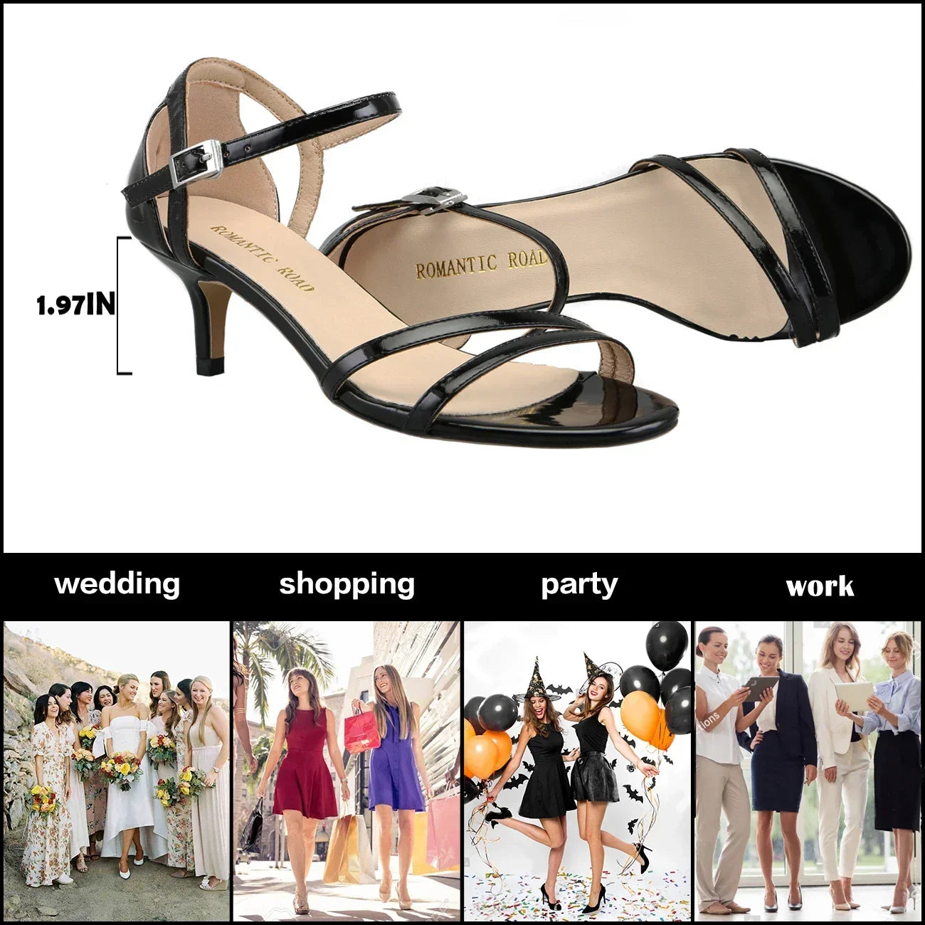 5cm Low Heels Open Toe Stilettos Sexy High Heels