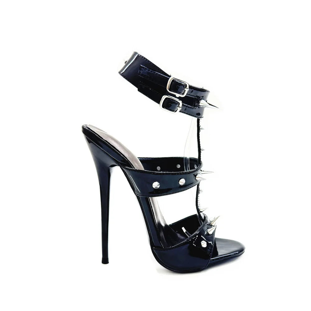 16cm/14CM Women High Heeled Rivets Sandals