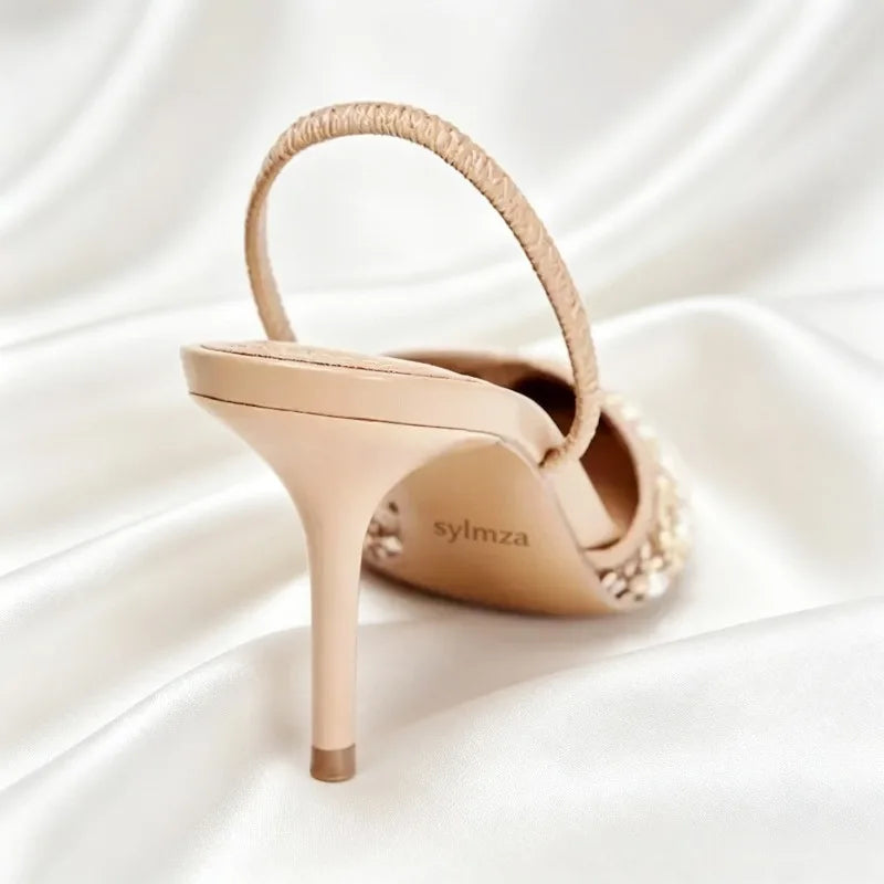 Comfort Mesh Pointed Toe High Heels