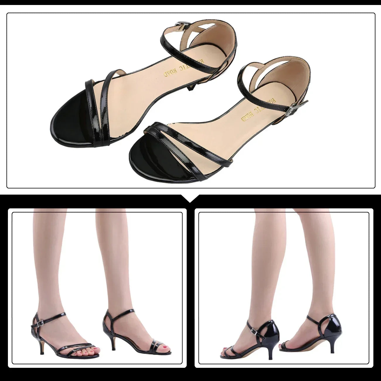 5cm Low Heels Open Toe Stilettos Sexy High Heels