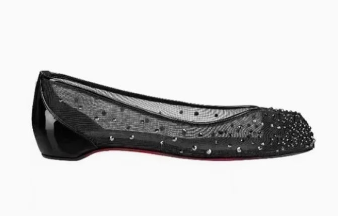 Spring Water Diamond Lace Mesh Breathable High Heels