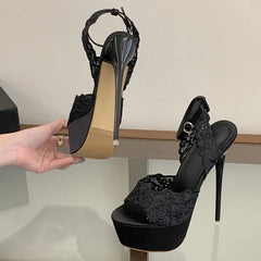 Summer 16CM Extreme High Heels Platform Sandals