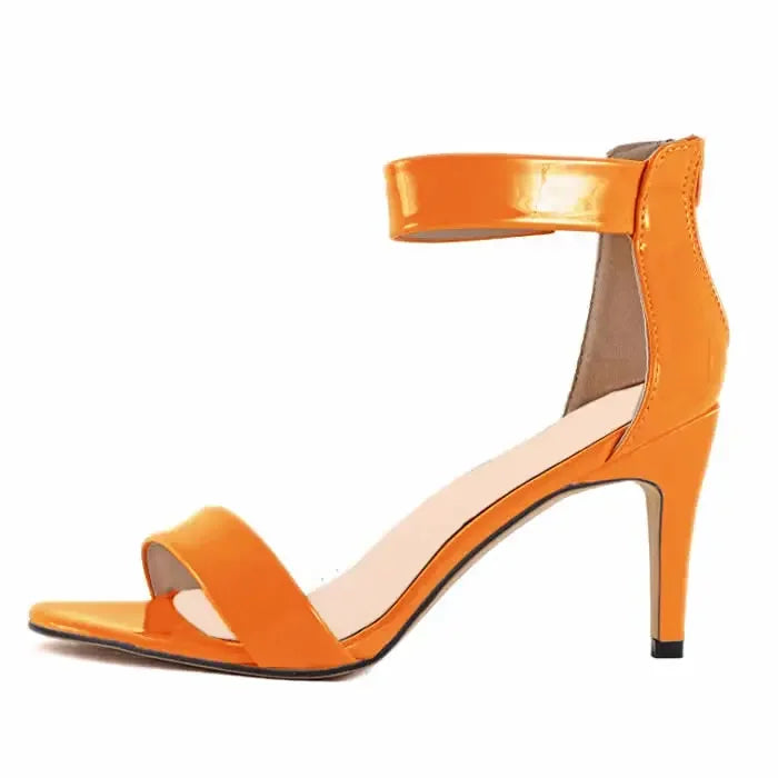 9cm Sexy Open Toe High Heels Buckle Thin Heel