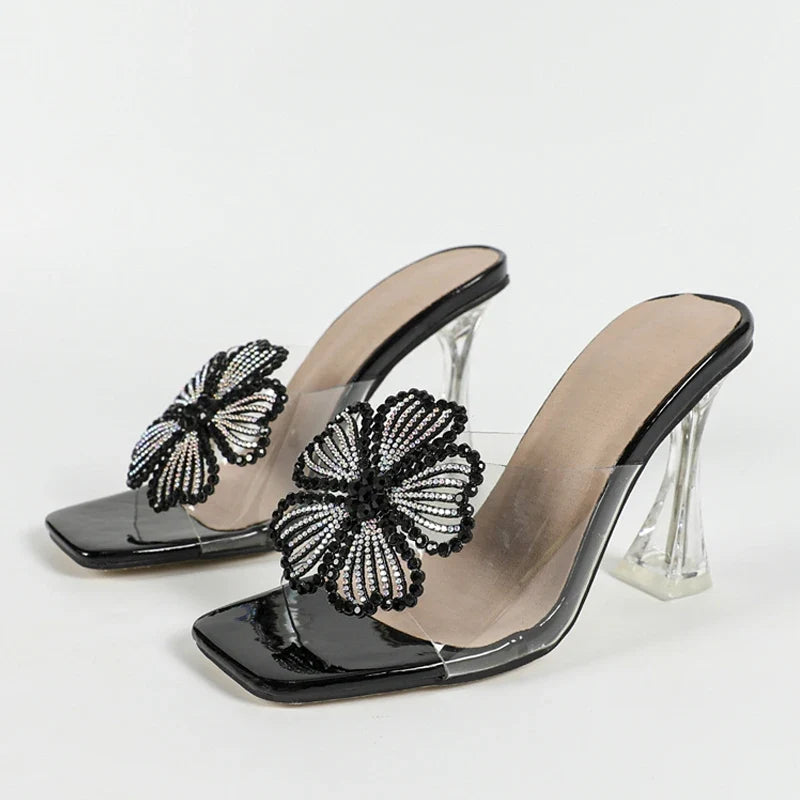 Strange Style Clear High Heels Transparent Slippers