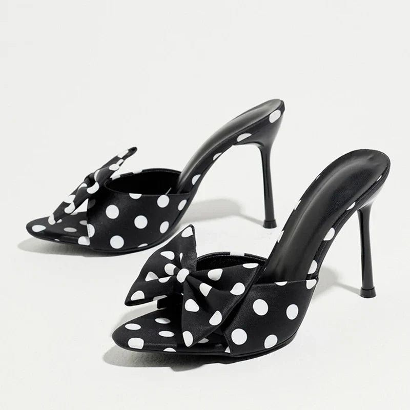 Street Sexy Open Toe Thin Heeled Slippers