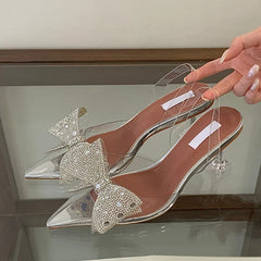 Sequined Crystal Bowknot Women Pumps