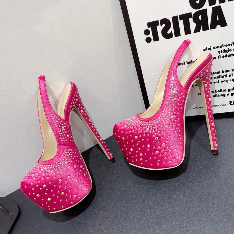 Sexy Slingbacks Extreme High Heels