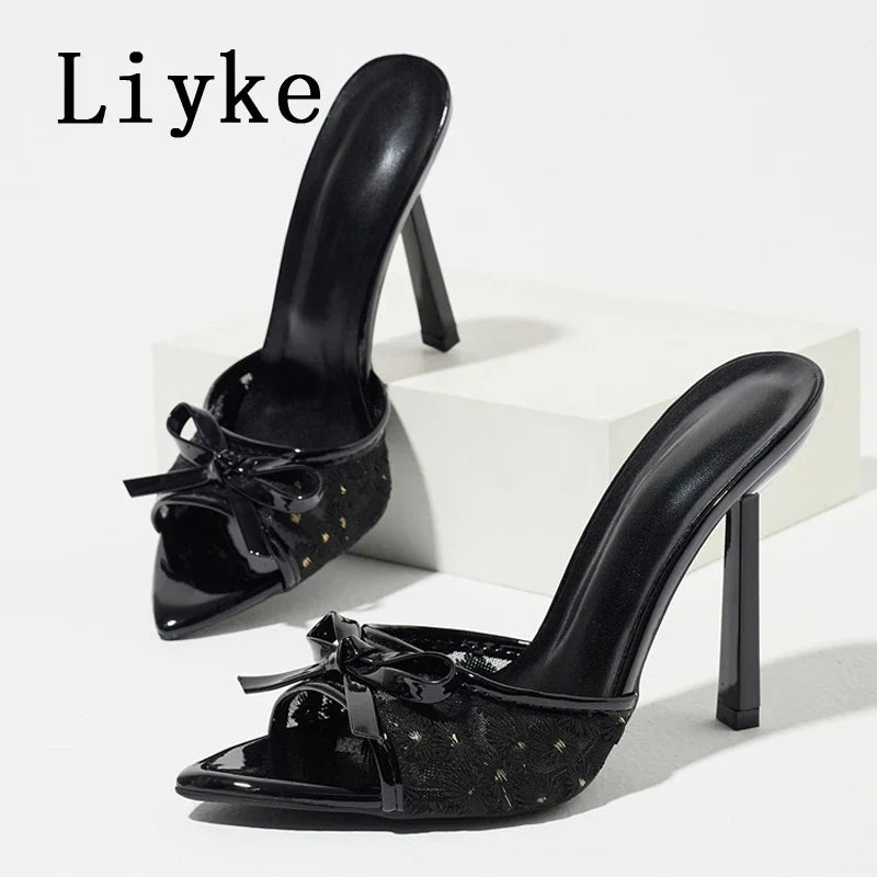 Design Embroidery Floral High Heels
