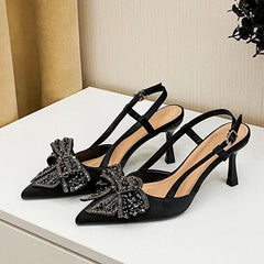 Rhinestone Bowknot Women Pumps