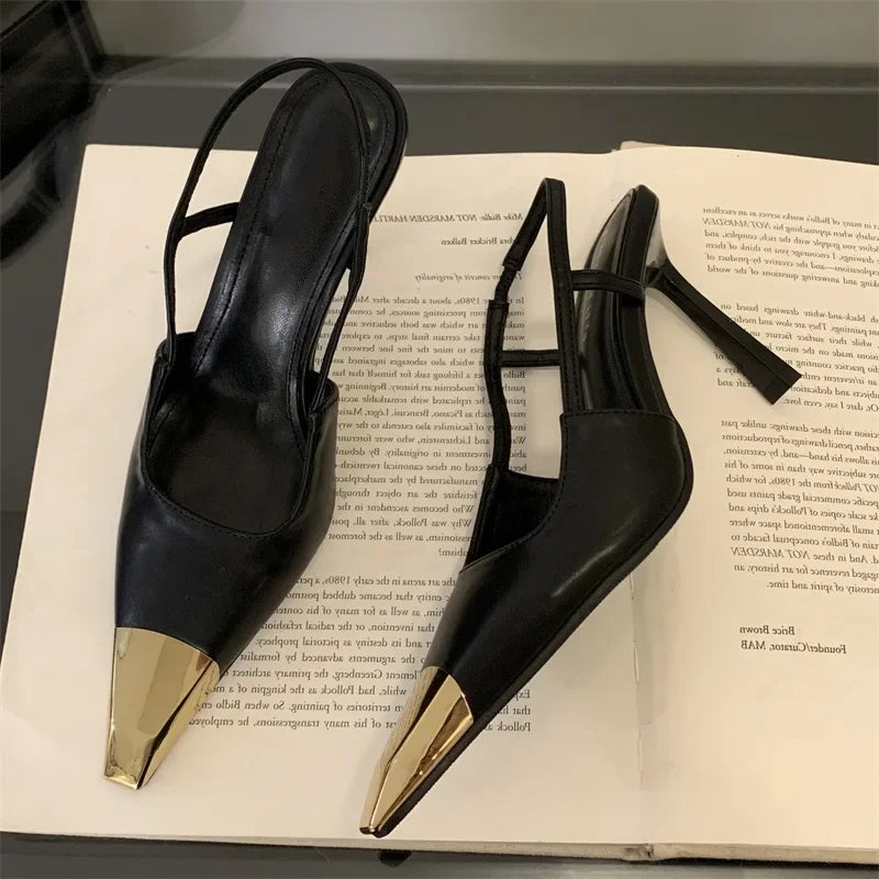 Pointed Toe Slingbacks Women Pumps