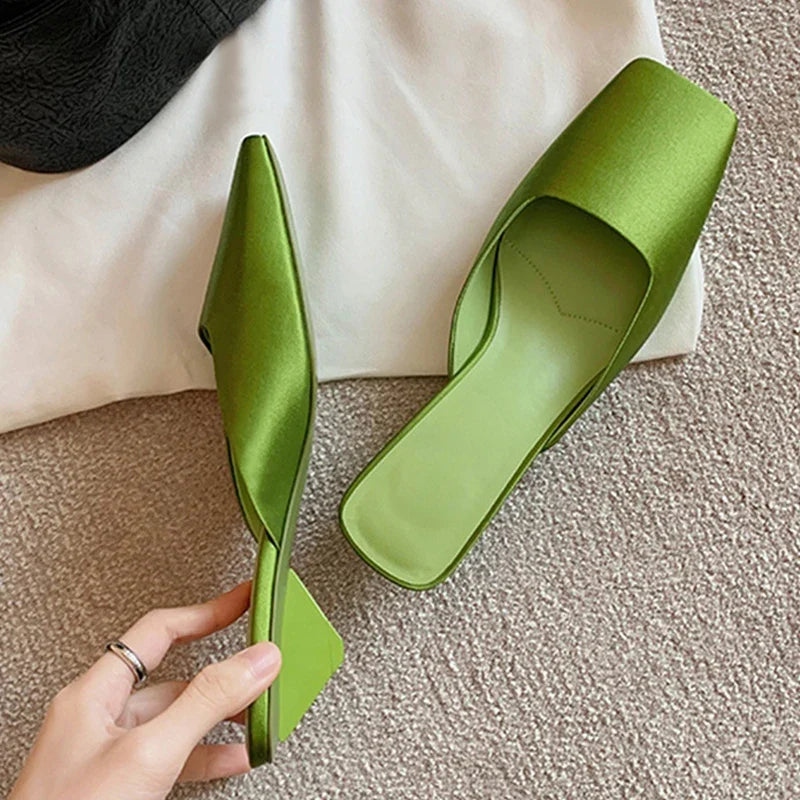 Elegant Square Toe Strange Low Heels