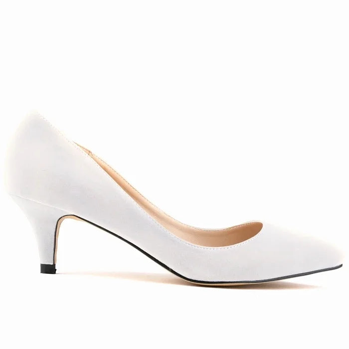 Solid Color Breathable Non Slip Sole Latex Insole Work Wedding Shoe