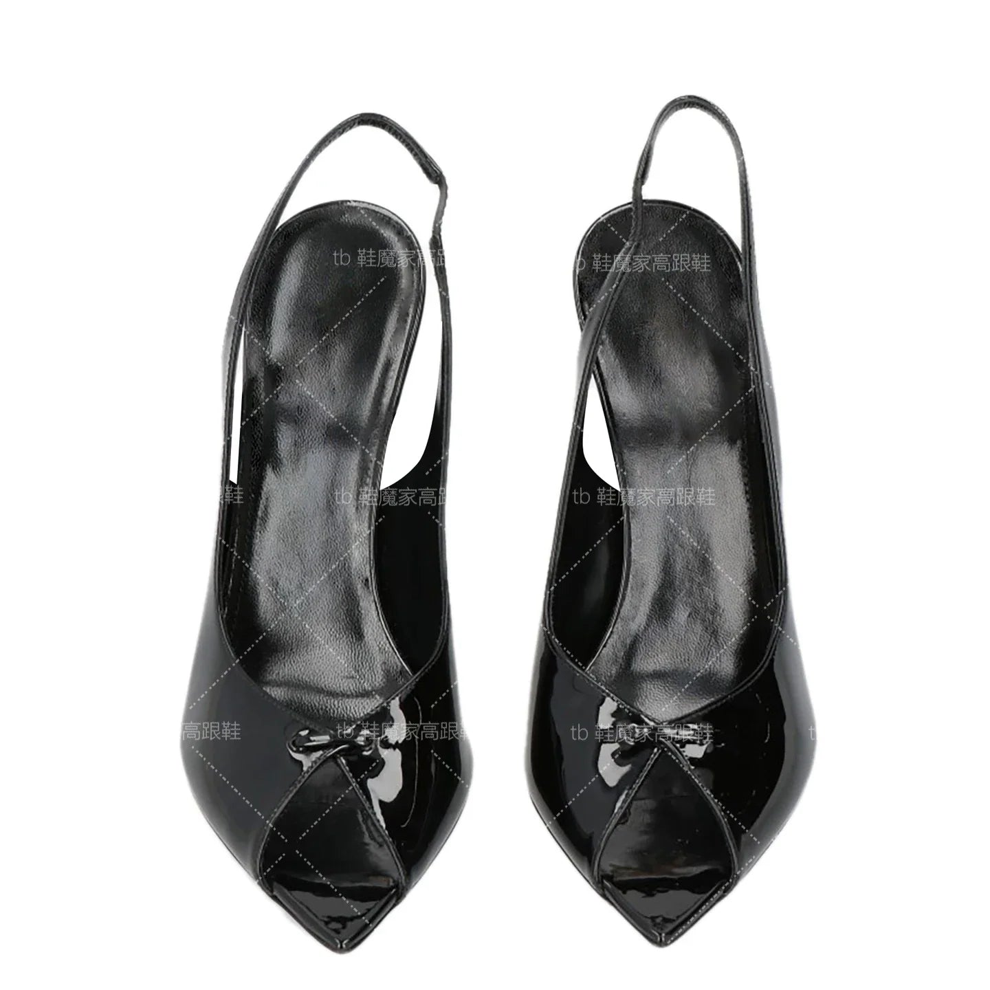 Customized European Station 12cm Rear Hollow Pointed Sandals
